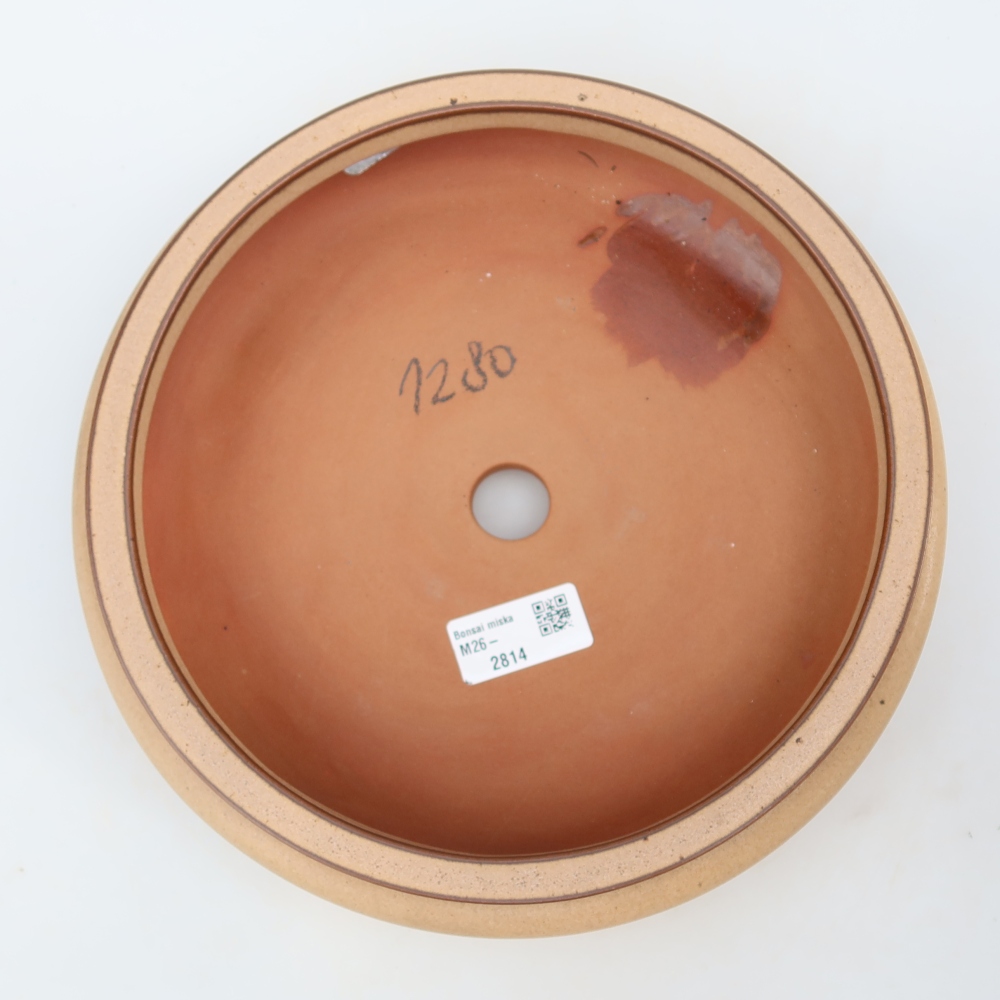 Keramische schaal  23 x 23 x 7 cm, kleur: beige