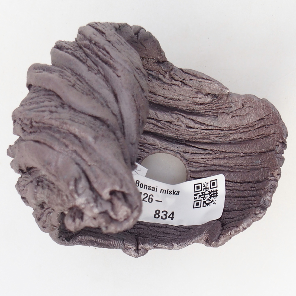 Keramische schaal 9,5 x 8 x 11,5 cm , metaalkleur