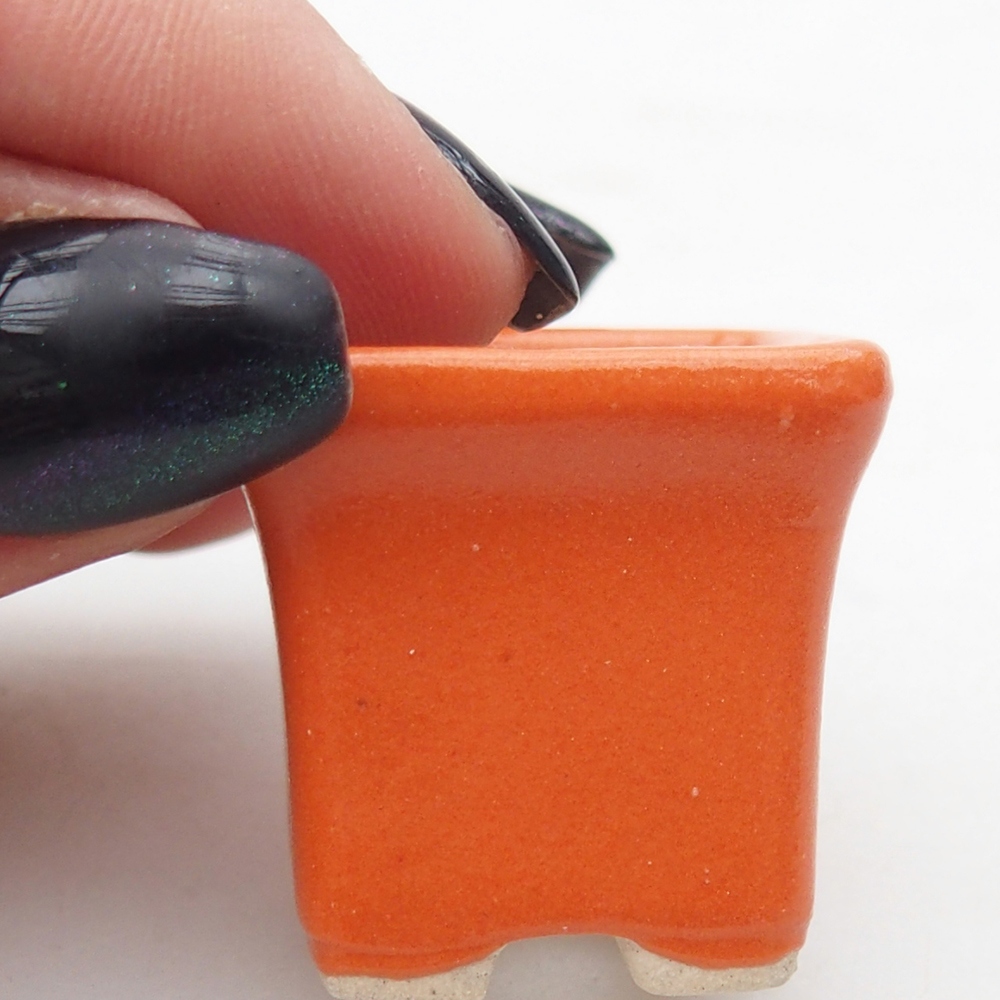 Mini bonsaischaal 2,5 x 2,5 x 2,5 cm, oranje