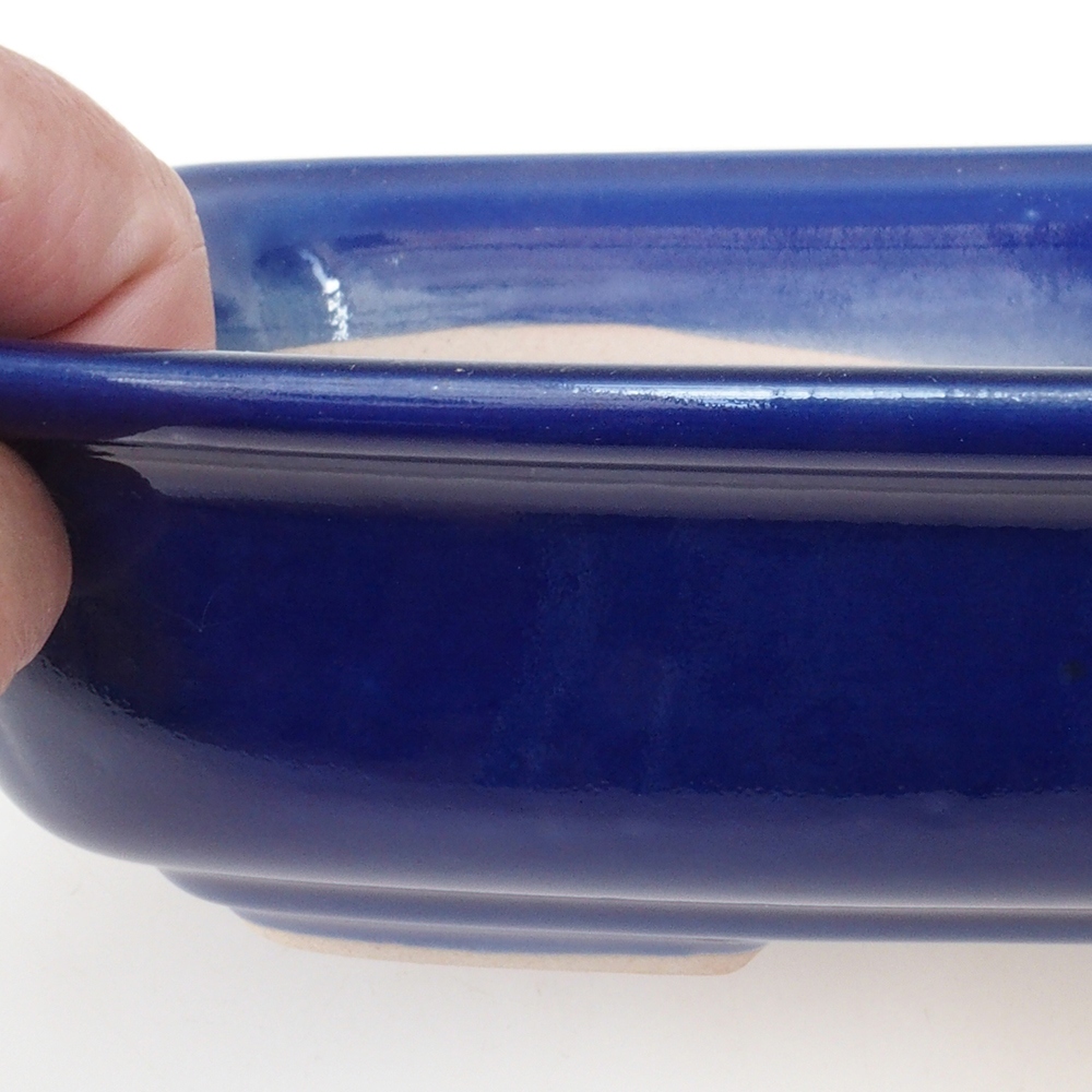 Bonsaischaal H08 - 25 x 19,5 x 6 cm - blauw
