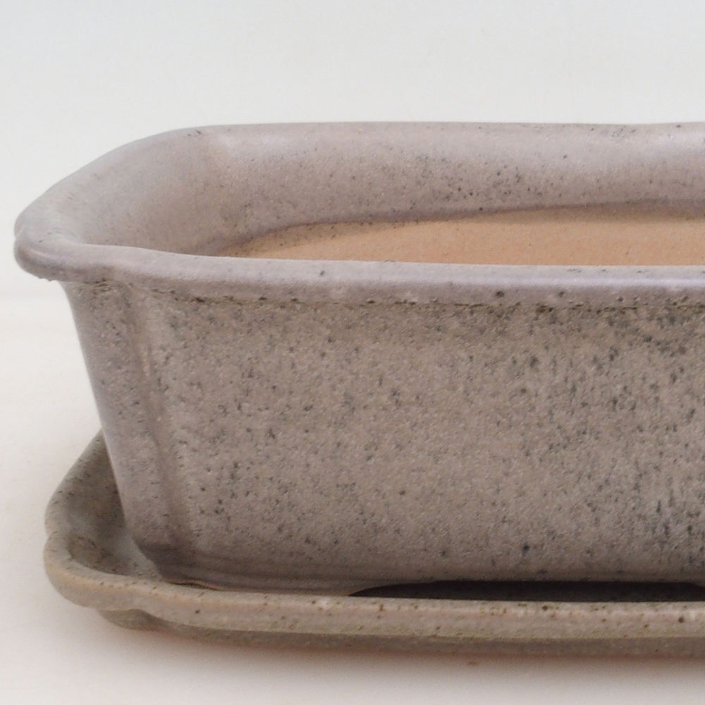 Bonsai kom + schotel H50 - beige