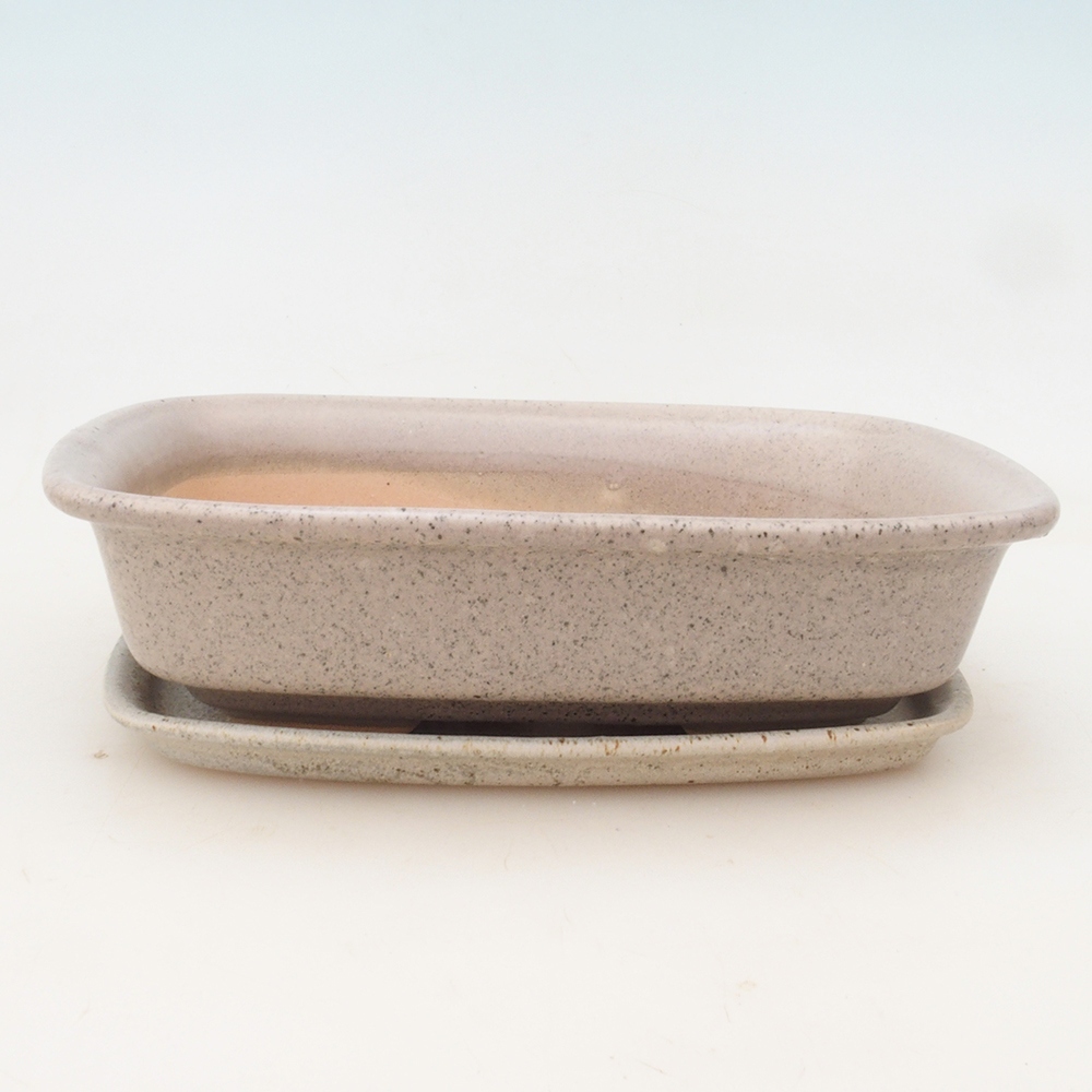 Bonsai kom + schotel H02 - beige