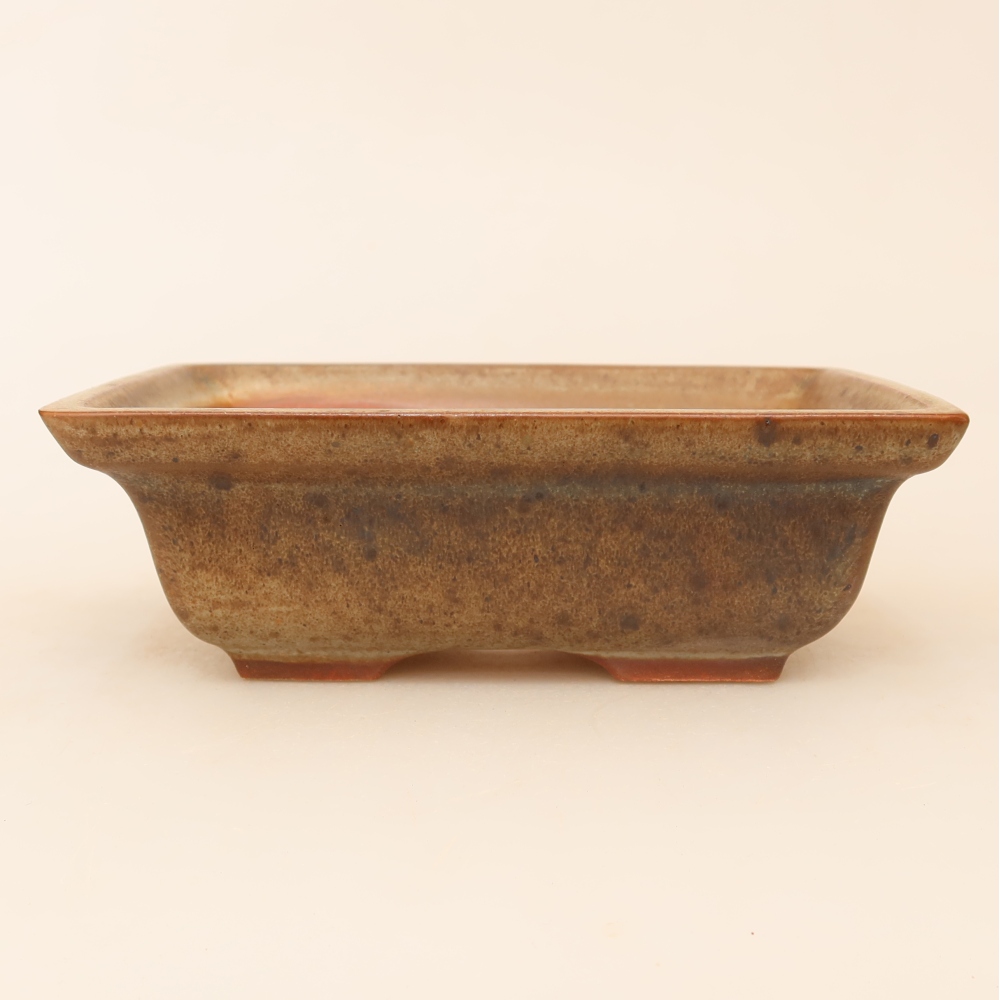 Keramische schaal  14,5 x 10 x 5 cm, kleur bruin