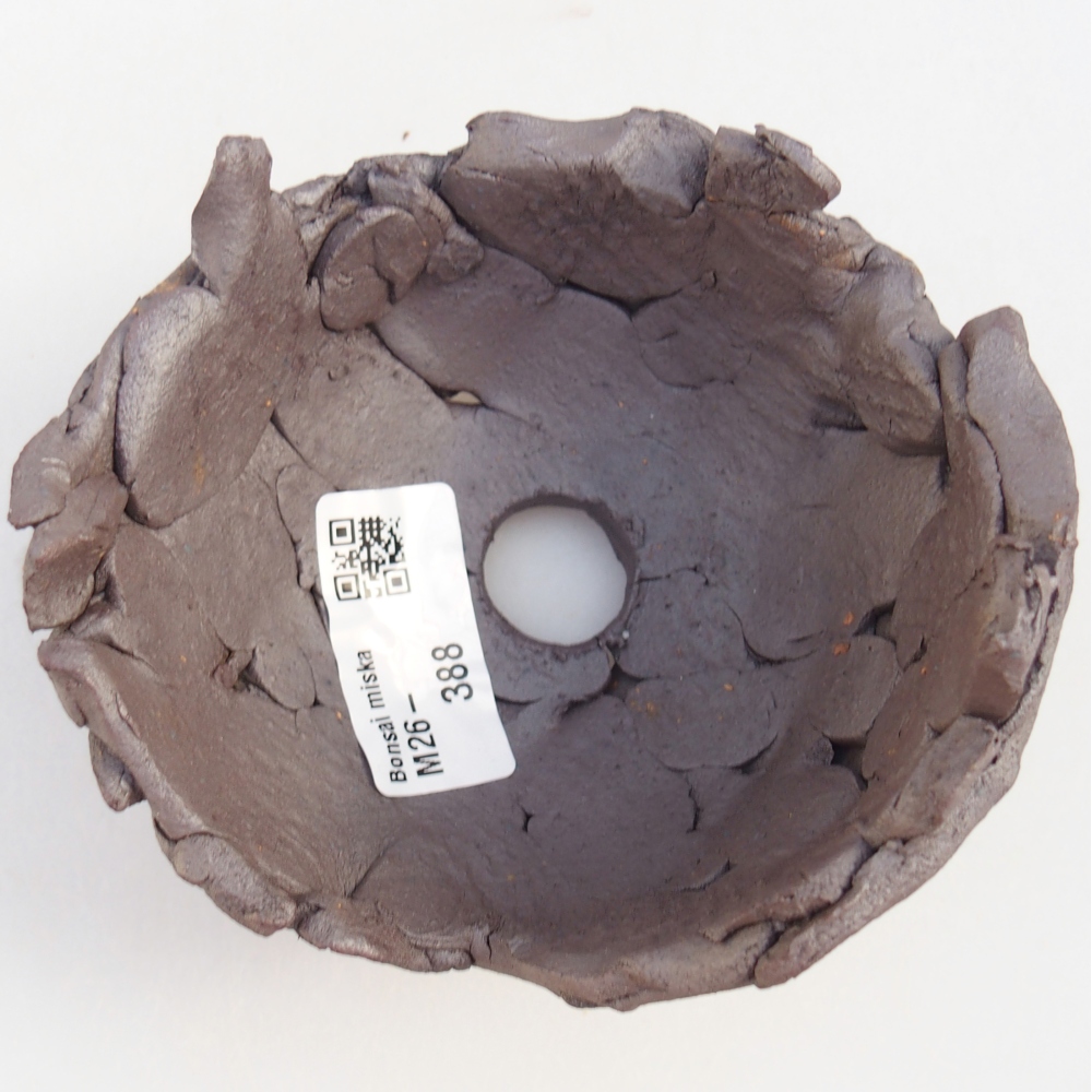 Keramische schaal 10,5 x 10 x 7,5 cm , metaalkleur