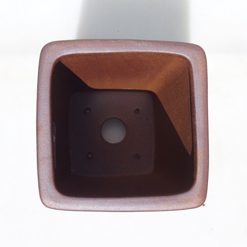 Kom 14 x 14 x 22 cm bruin