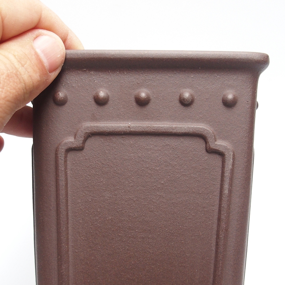 Kom 11 x 11 x 17 cm bruin