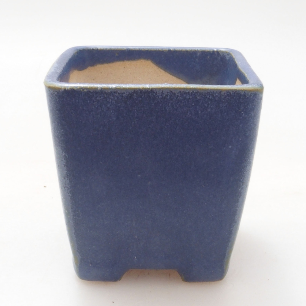 Mini bonsaischaal 4,5 x 4,5 x 4,5 cm, kleur blauw