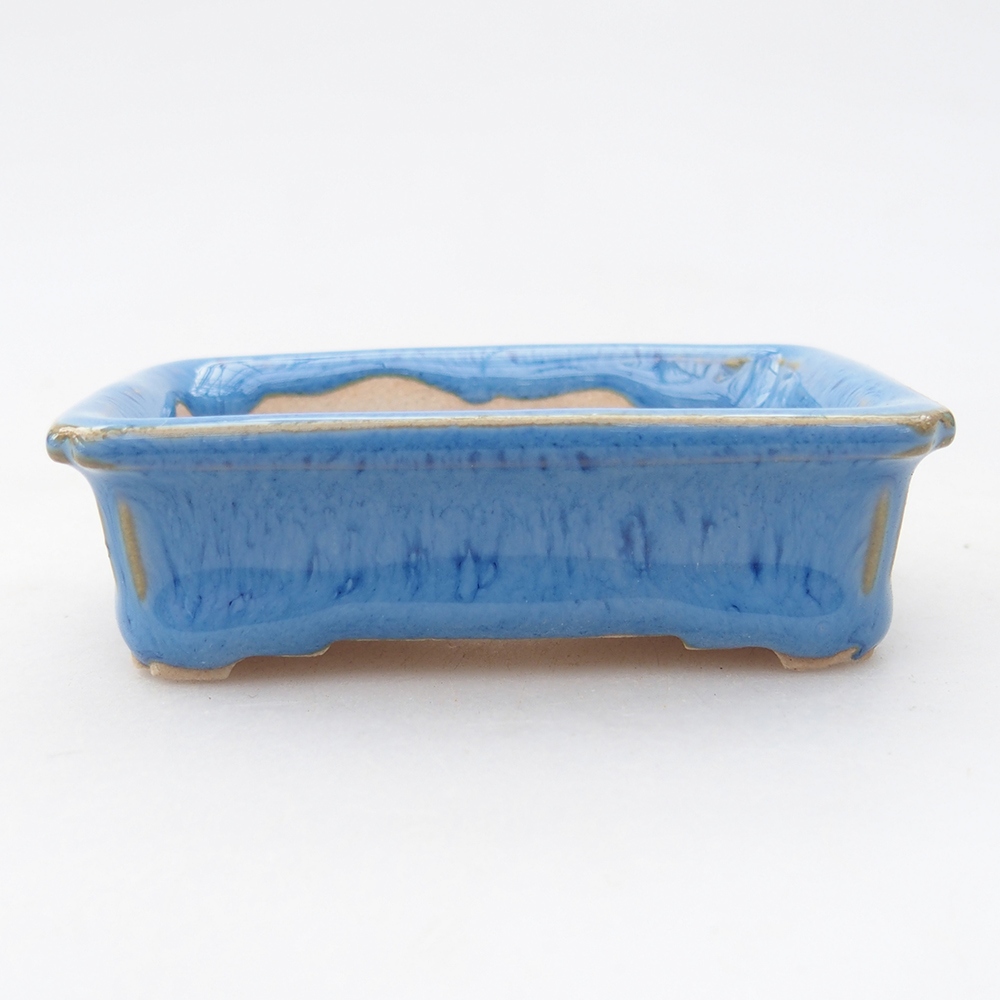 Mini bonsaischaal 7 x 5 x 2 cm, blauw