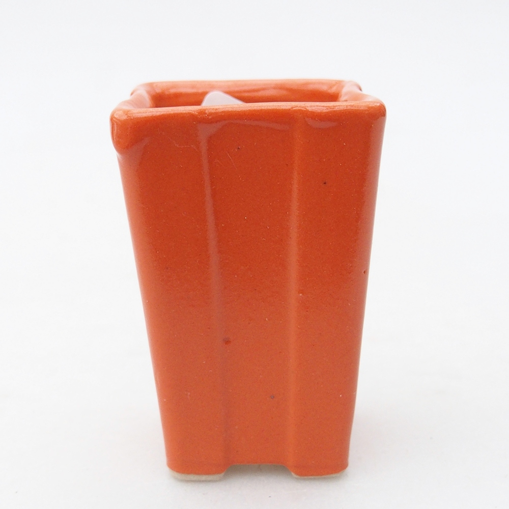 Mini bonsaischaal 3,5 x 3,5 x 5,5 cm, oranje