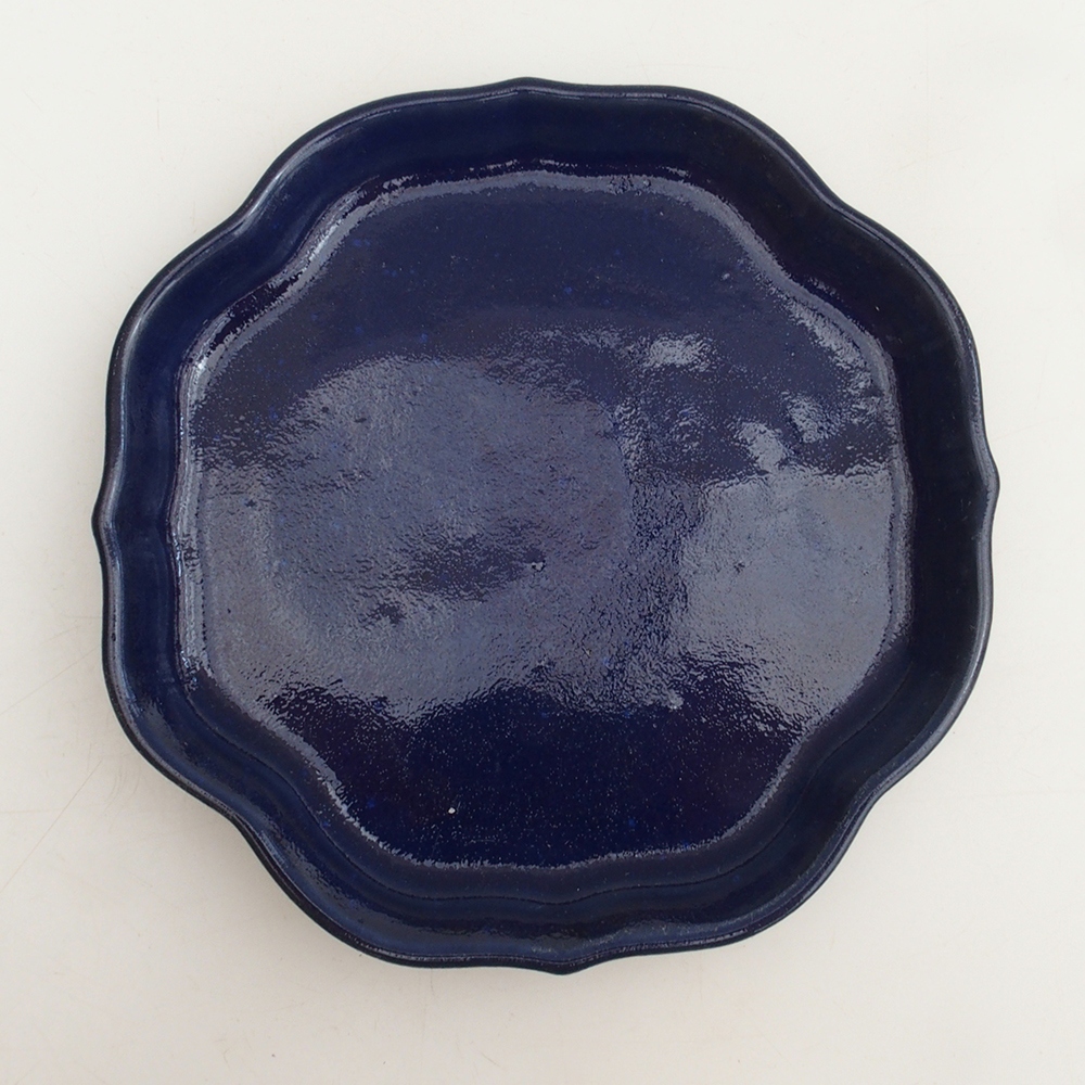 Keramische kom H06 - 14 x 14 x 1,5 cm - blauw