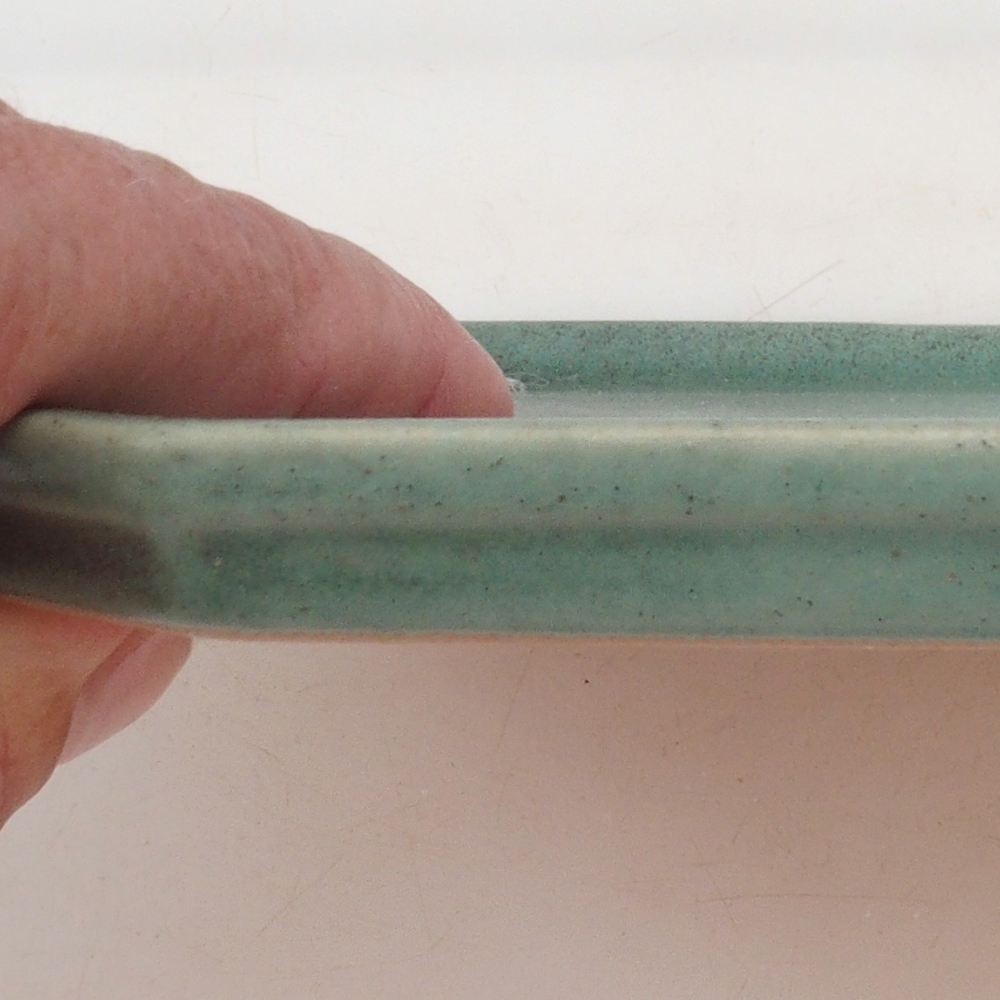 Keramische kom H14 - 18 x 18 x 1 cm - groen