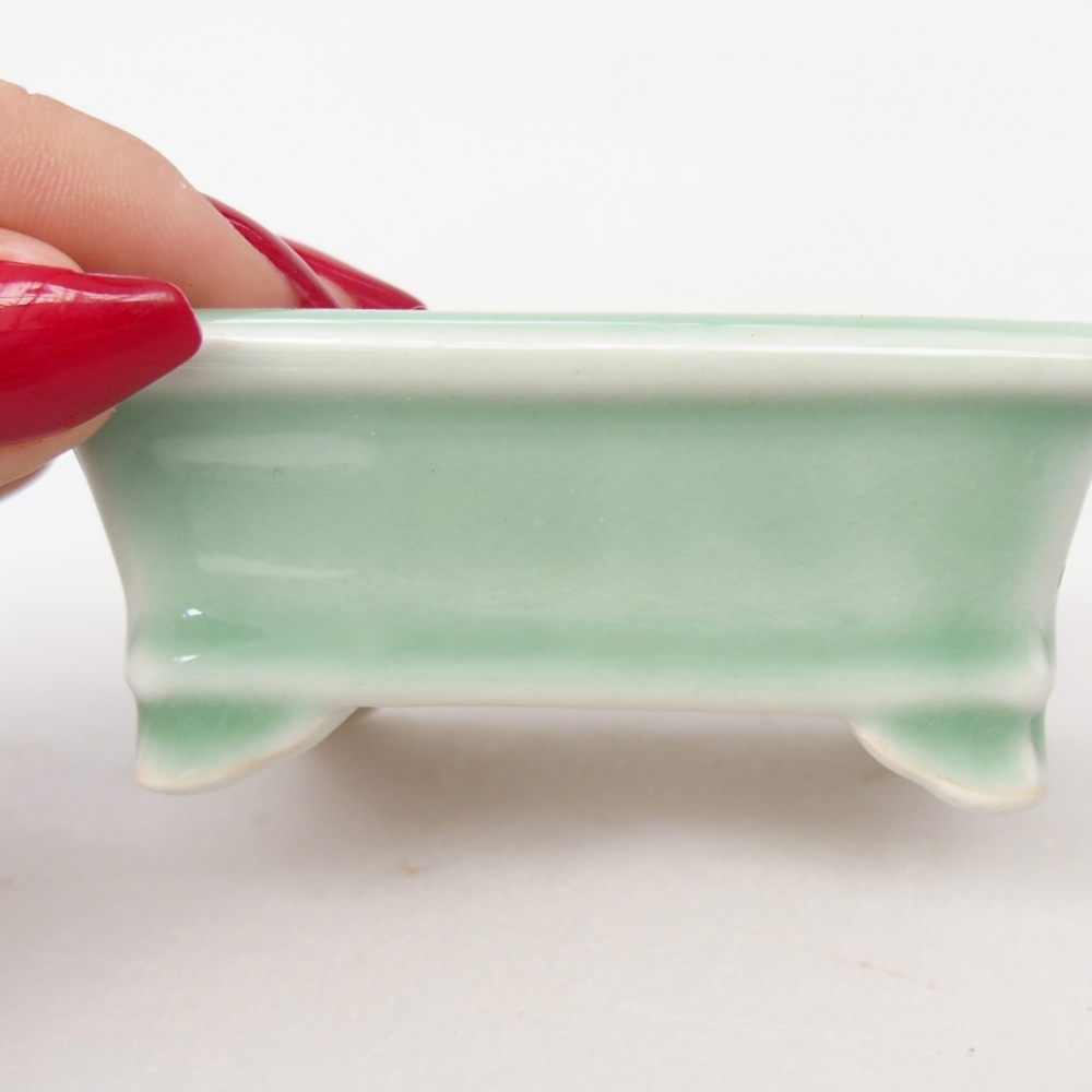 Mini bonsaischaal 8 x 6,5 x 3 cm, groen