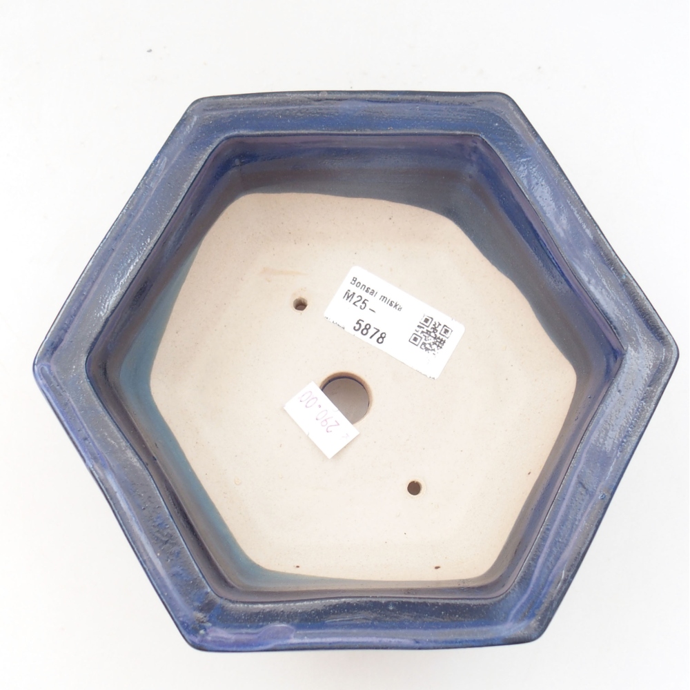 Bonsaischaal van keramiek 22 x 17 x 5 cm, groen