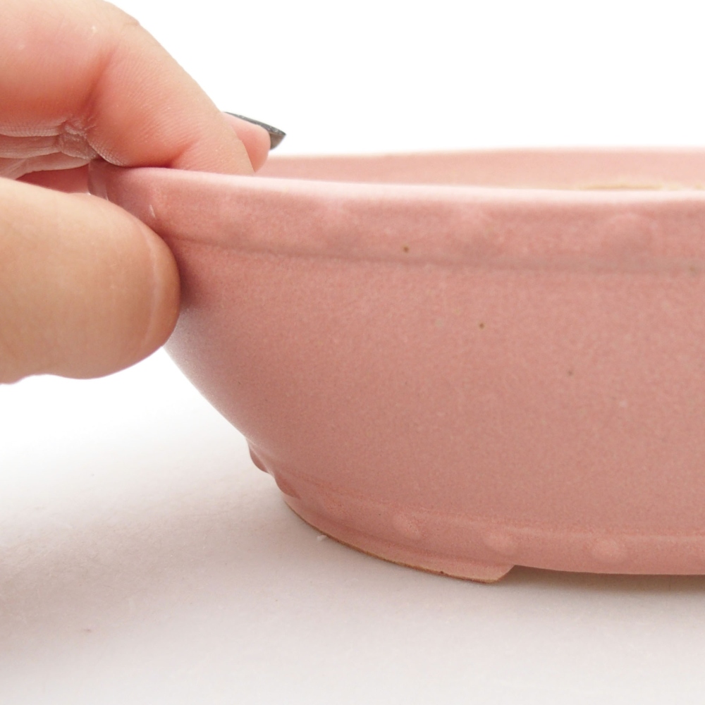 Bonsaischaal van keramiek 22 x 17 x 5 cm, groen