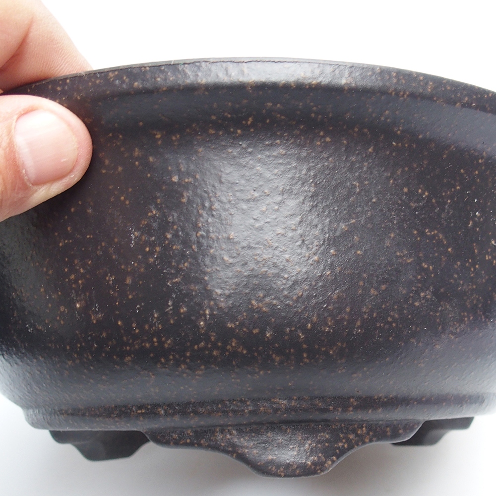 Schaal 20 x 20 x 9 cm bruin oker