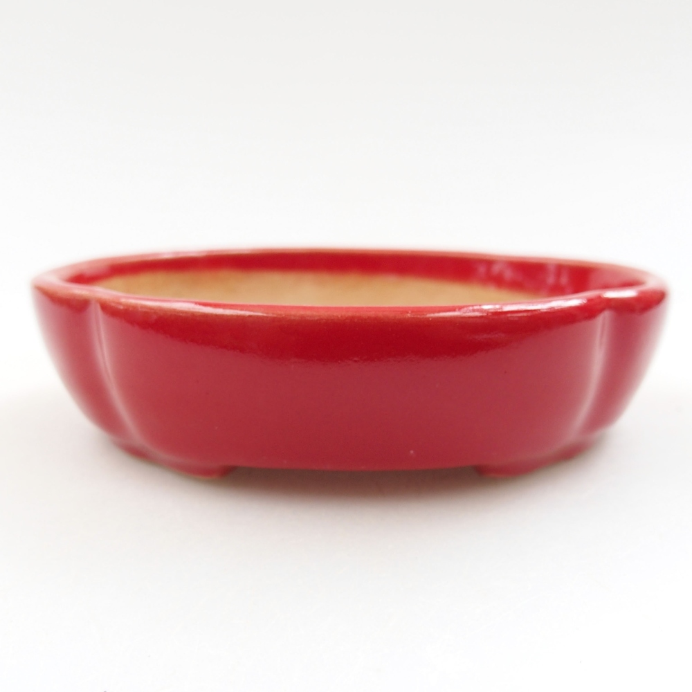 Bonsaischaal van keramiek 22 x 17 x 5 cm, groen