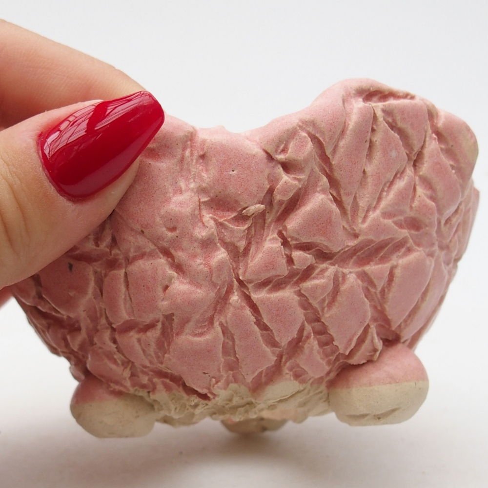 Keramisch Schelp 9 x 8,5 x 5 cm , kleur roze