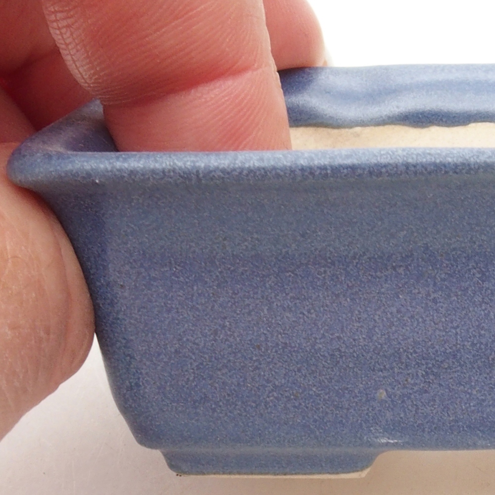 Mini bonsaischaal 8 x 6 x 3 cm, blauw