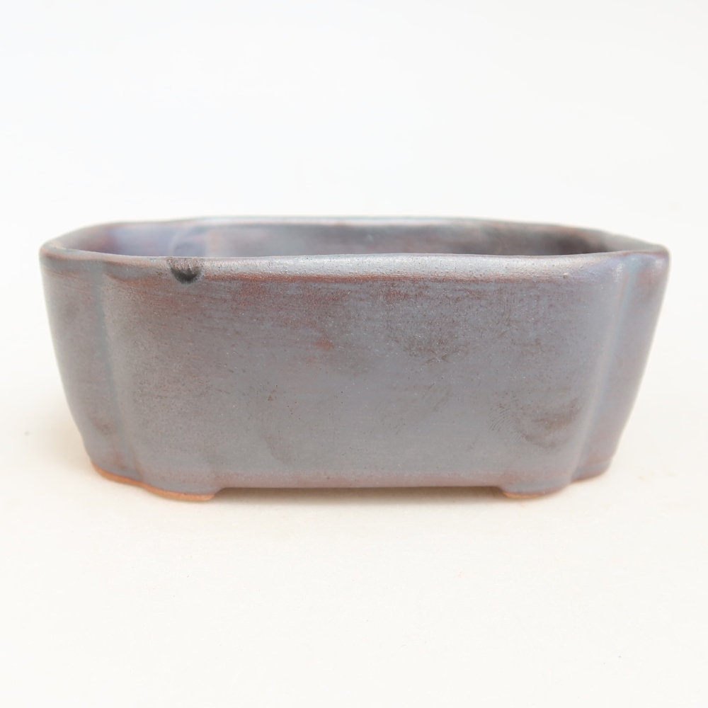 Keramische bonsaipot 12,5 x 10 x 4,5 cm, metaalachtige kleur