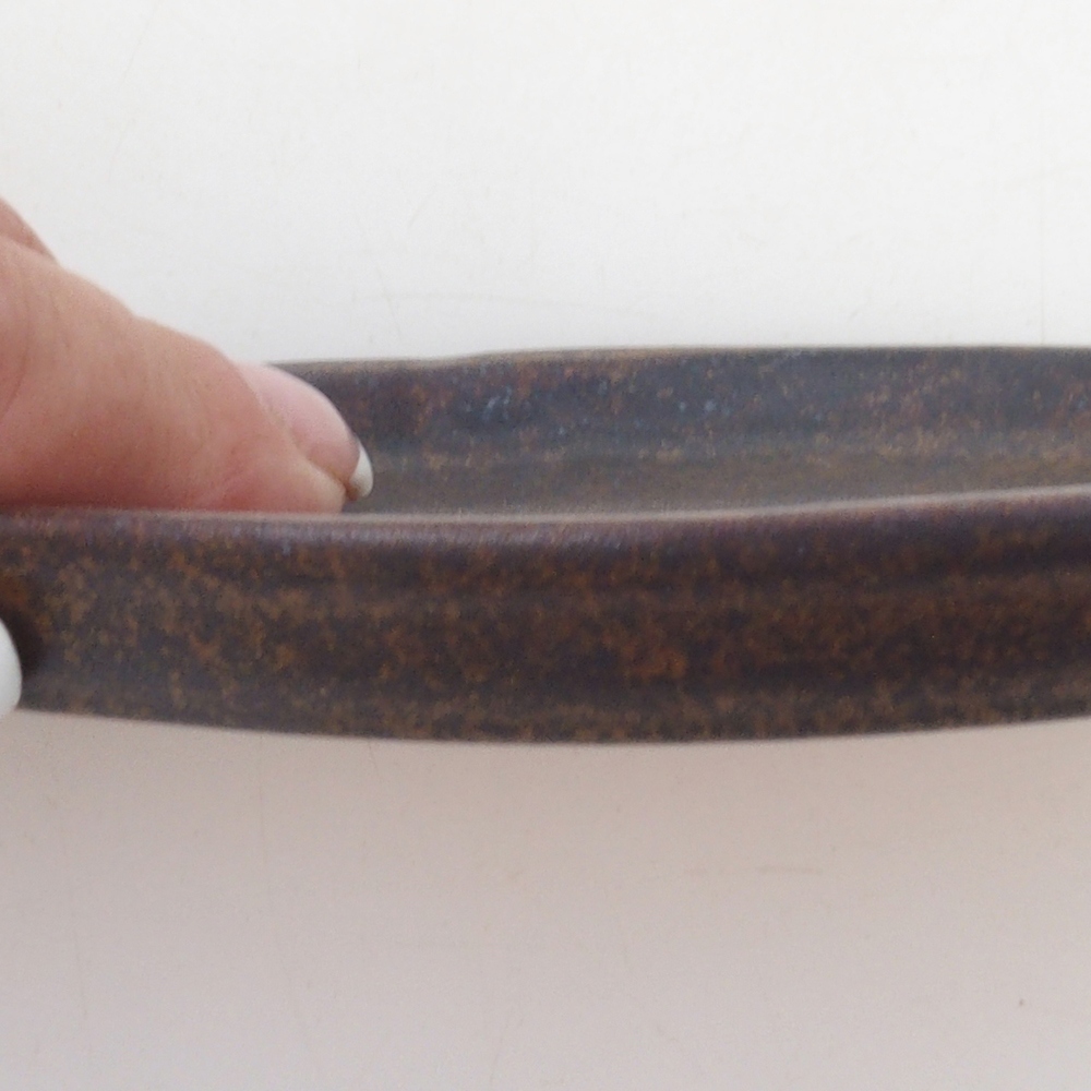 Keramische kom H05 -11 x 8,5 x 1 cm - bruin