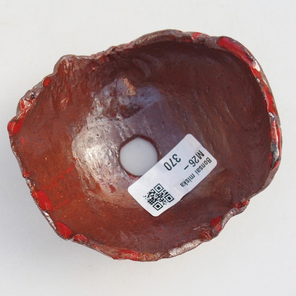 Keramisch Schelp 10 x 9,5 x 5,5 cm , kleur bruin