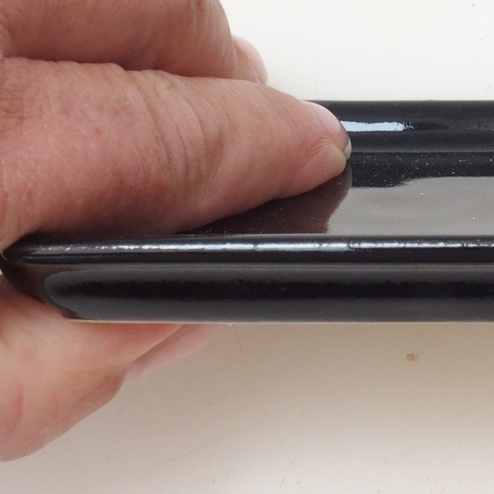 Rechthoekig bonsaischaaltje D5-S - 11,5 x 8,5 x 1 cm - zwart