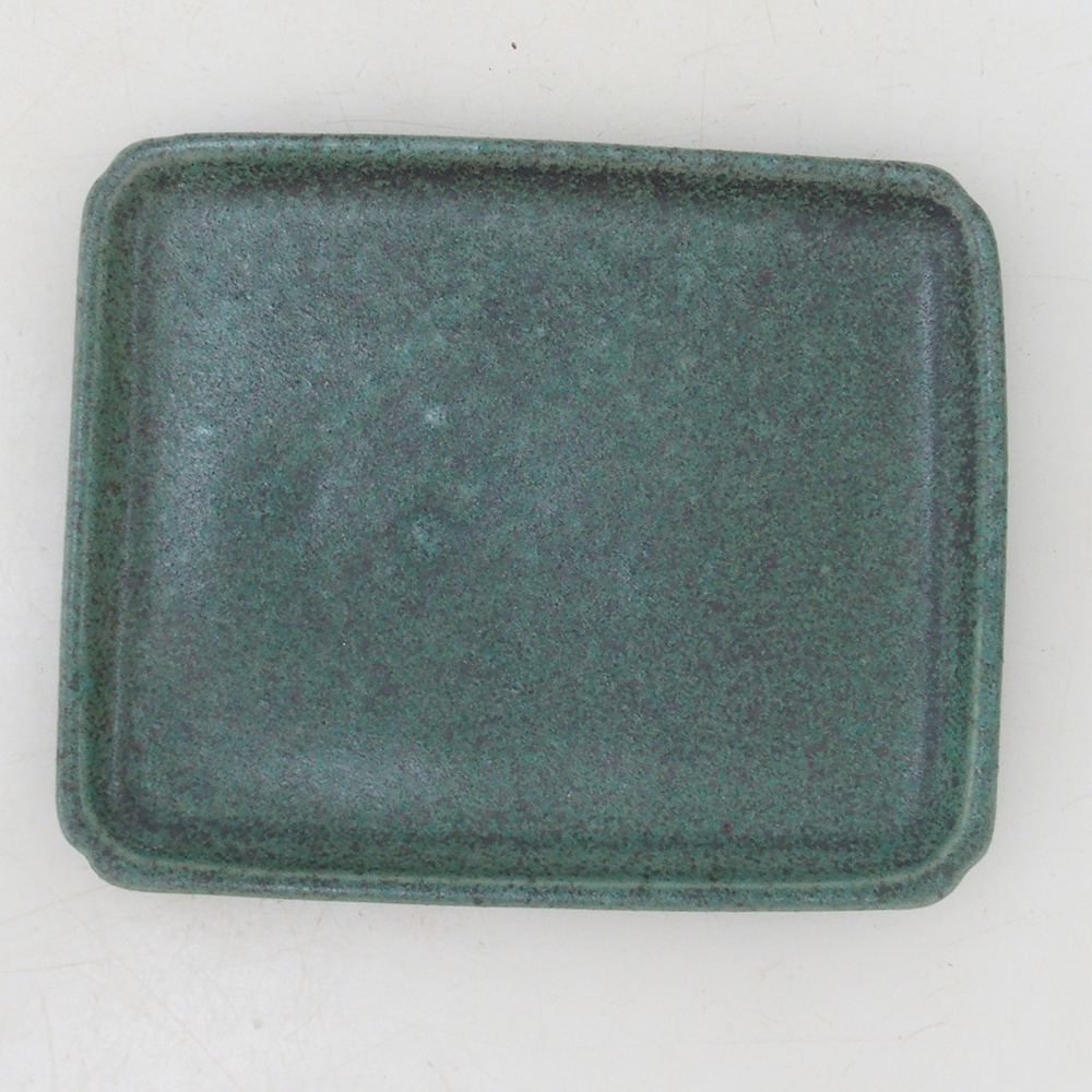 Bonsai schotel rechthoek D5-M - 12,5 x 10,5 x 1 cm - groen