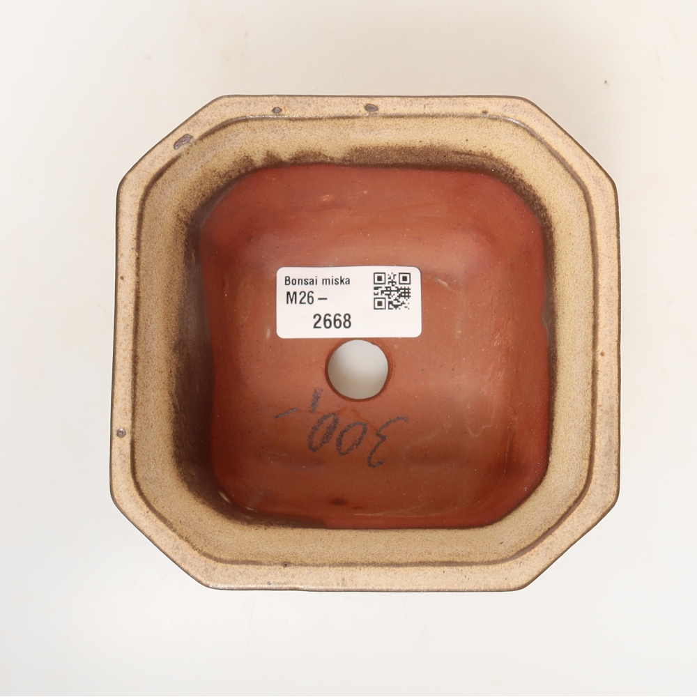 Keramische schaal  11,5 x 11,5 x 7 cm, kleur: beige