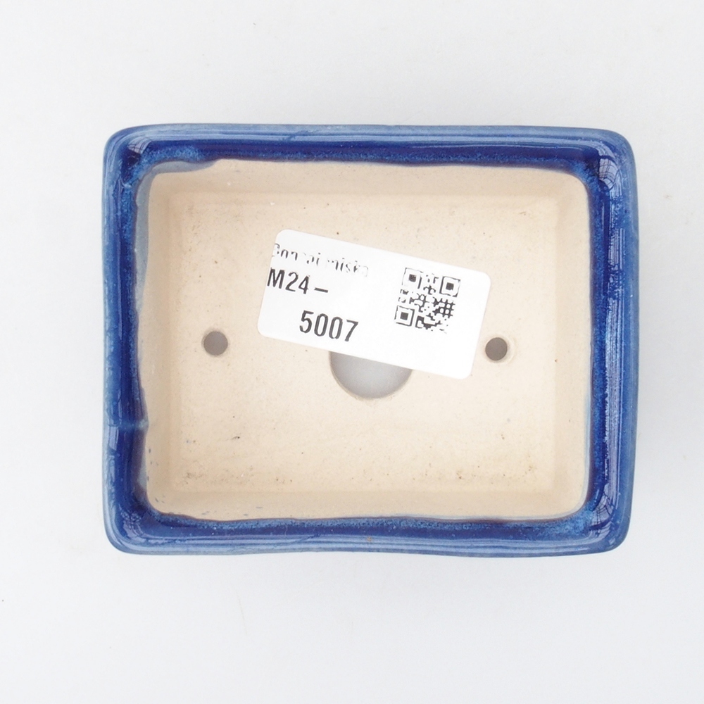 Mini bonsaischaal 8 x 7 x 3,5 cm, kleur blauw