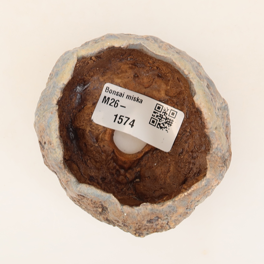 Keramische schaal  6 x 5,5 x 5,5 cm , kleur: blauw
