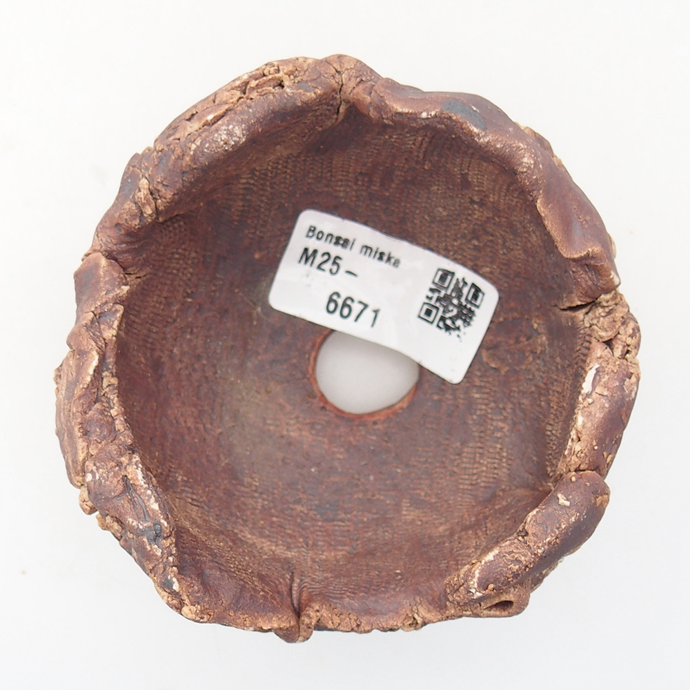 Keramisch Schelp 9 x 8,5 x 6,5 cm , kleur bruin