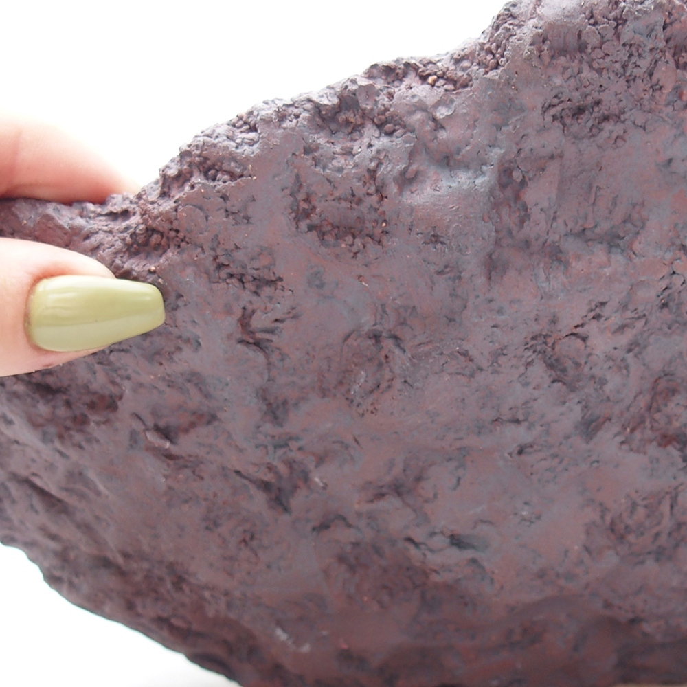 Keramisch Schelp 31 x 30 x 23 cm , kleur bruin