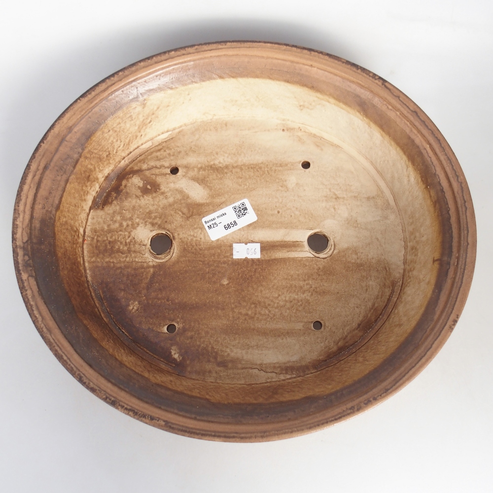 Bonsaischaal van keramiek 32 x 29 x 7 cm, roze