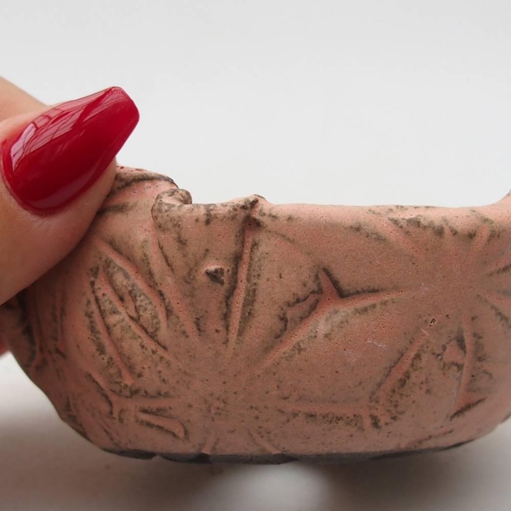 Keramisch Schelp 9 x 8,5 x 4,5 cm , kleur roze