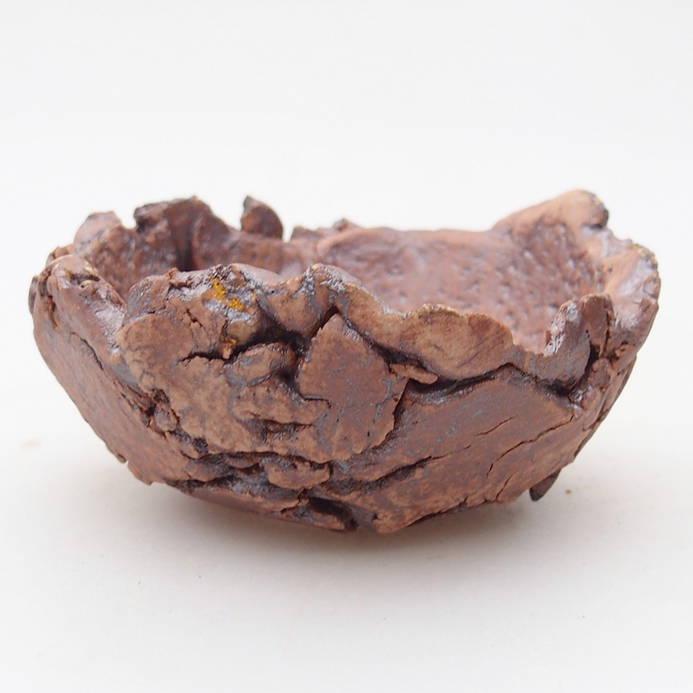 Keramisch Schelp 9 x 8,5 x 4,5 cm , kleur bruin