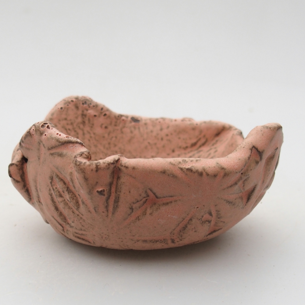 Keramisch Schelp 9 x 8,5 x 4,5 cm , kleur roze