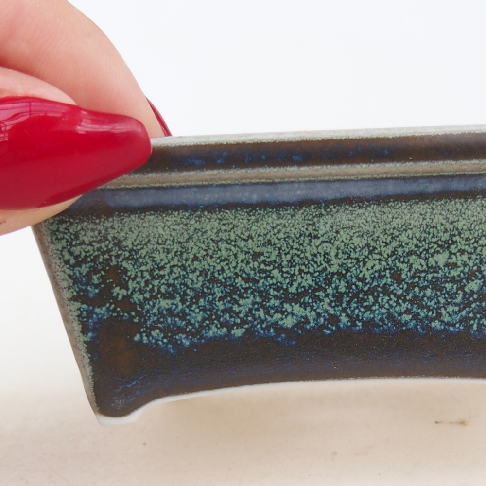 Mini bonsaischaal 7,5 x 6 x 3 cm, groen