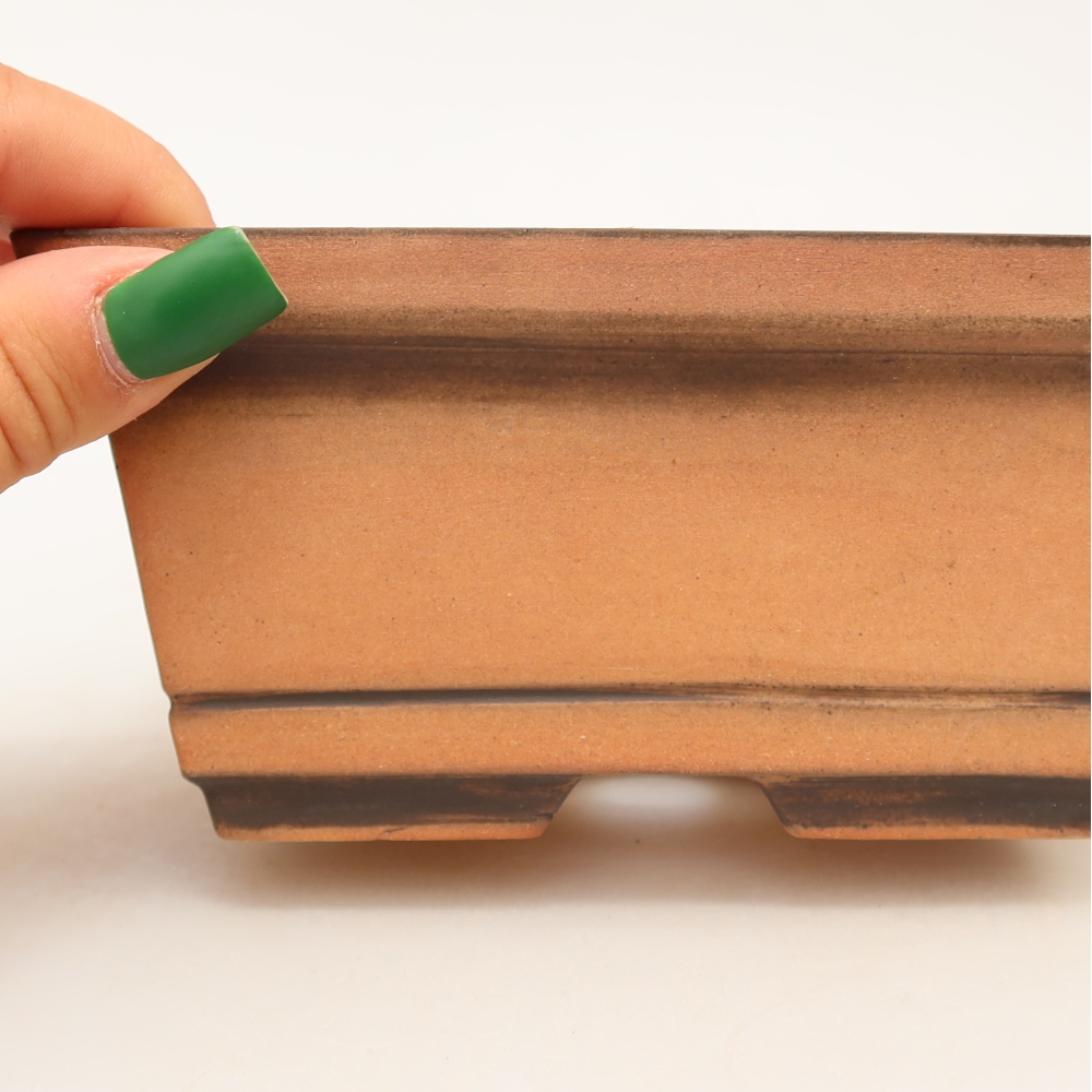 Keramische schaal  14,5 x 12,5 x 7 cm , kleur baksteenrood