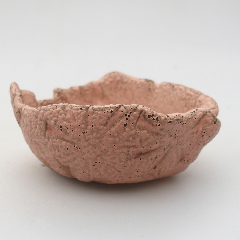 Keramisch Schelp 9 x 8,5 x 4 cm , kleur roze