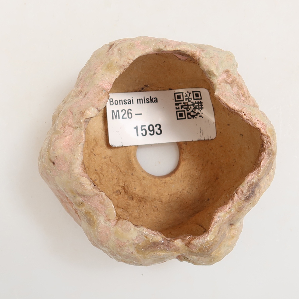 Keramische schaal  5,5 x 5,5 x 5,5 cm , kleur roze