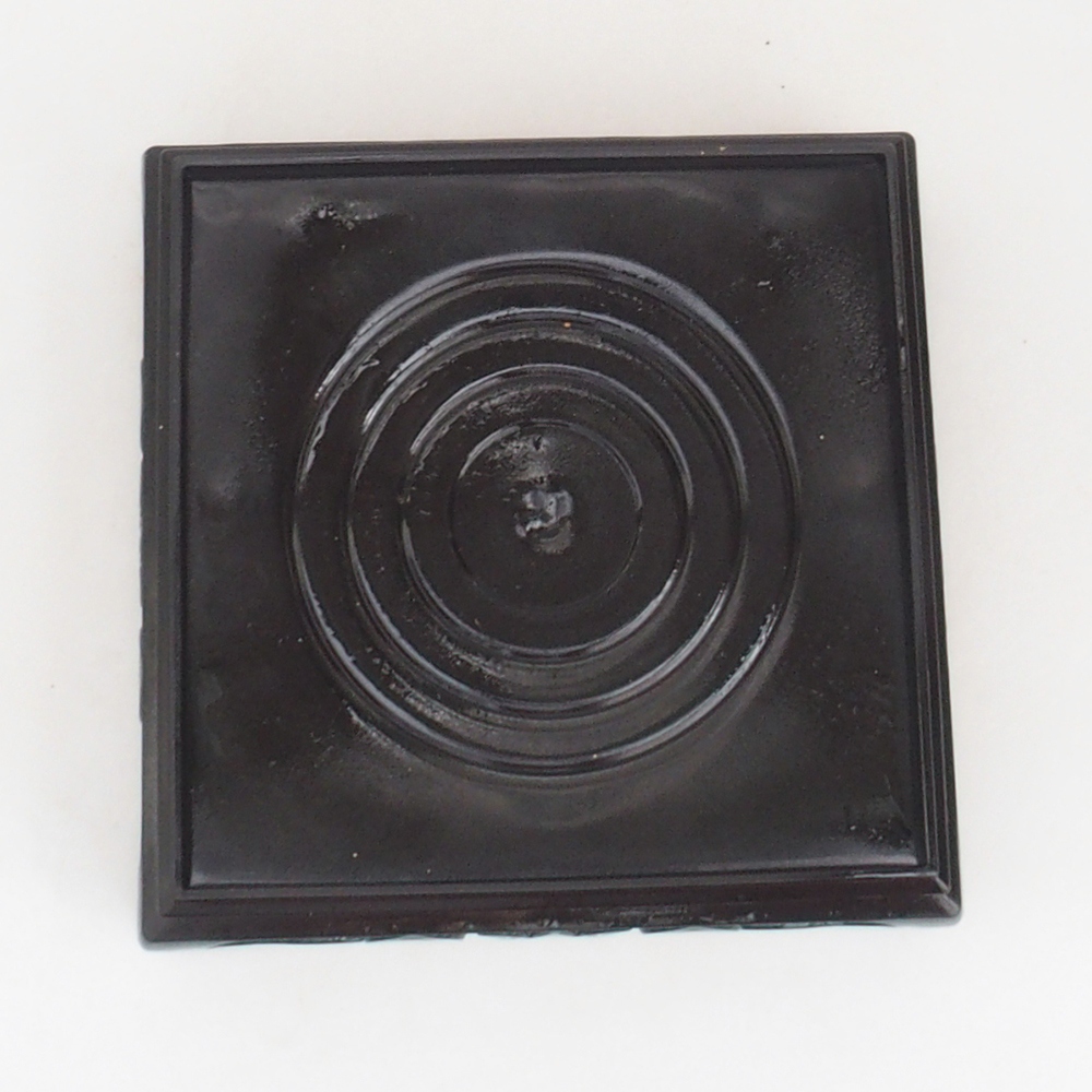 Bonsai tafel kunststof vierkant 14,5 x 14,5 x 5 cm, kleur zwart