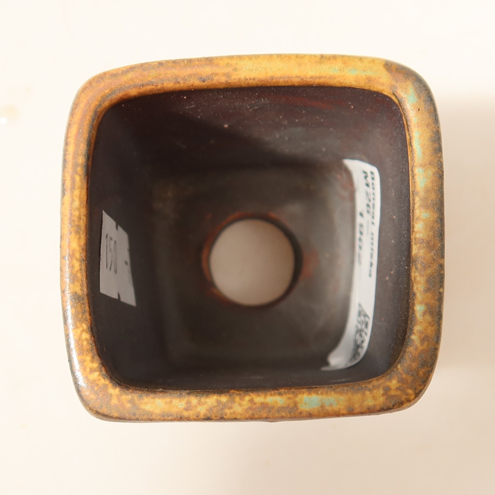 Bonsaischaal van keramiek 5 x 5 x 6,5 cm, bruin