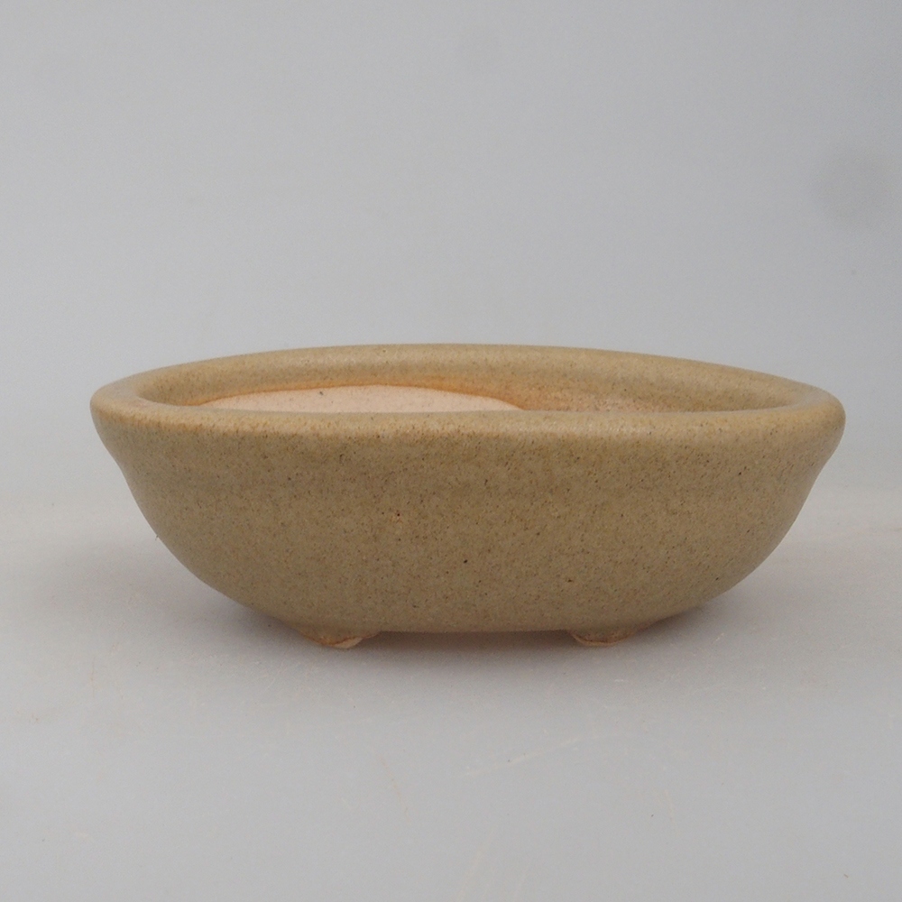 Mini bonsaischaal 7 x 5 x 2 cm, bruin