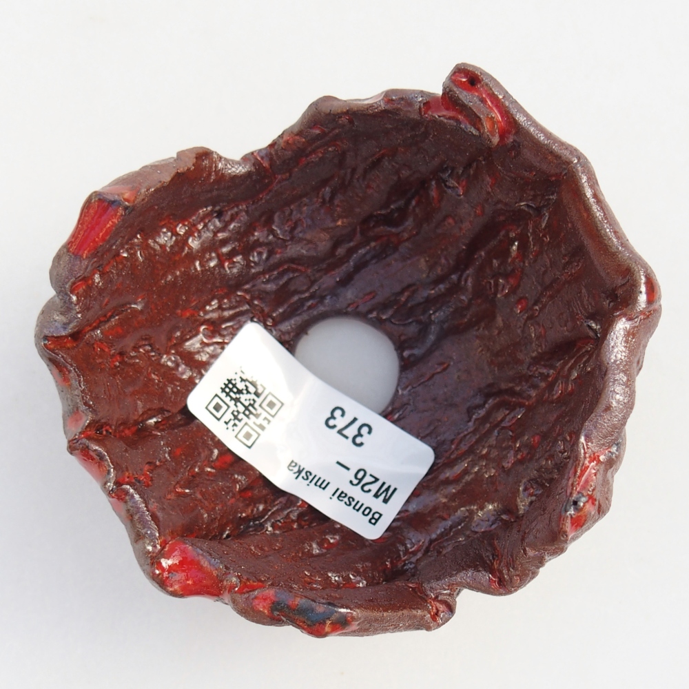 Keramisch Schelp 8 x 8 x 5,5 cm , kleur bruin