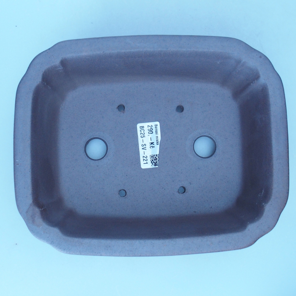 Kom 21,5 x 17,5 x 6,5 cm bruin
