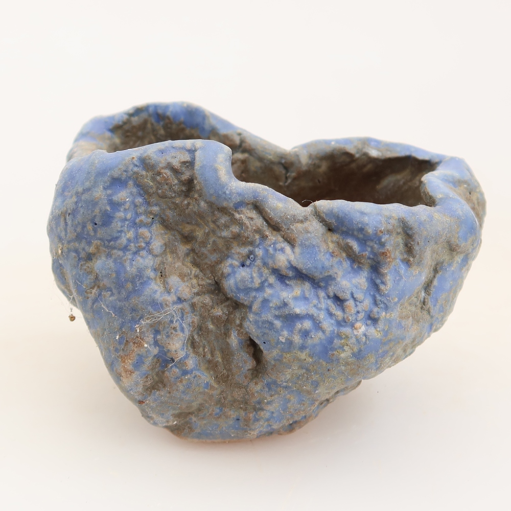 Keramische schaal  5,5 x 3,5 x 5 cm , kleur: blauw