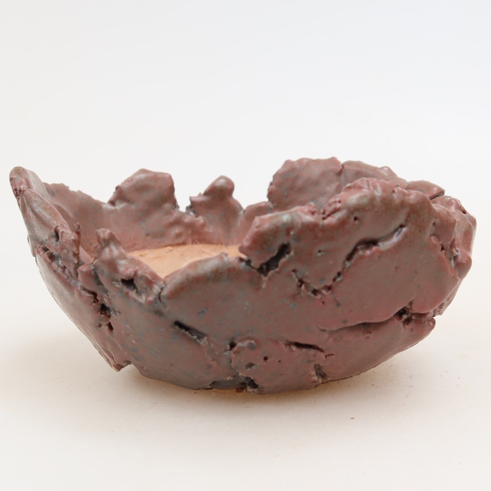 Keramische schaal  11 x 10 x 5,5 cm, kleur: roze