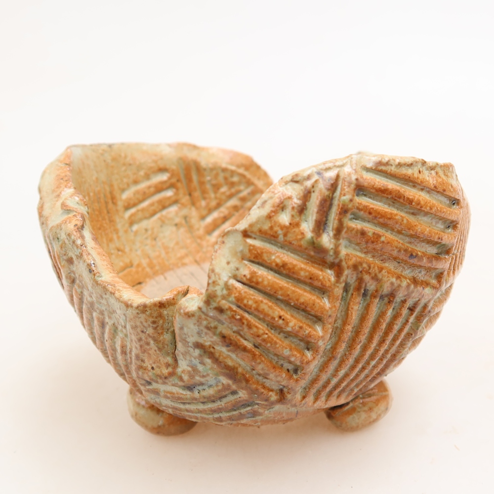 Keramisch Schelp 9 x 8,5 x 6,5 cm , kleur beige