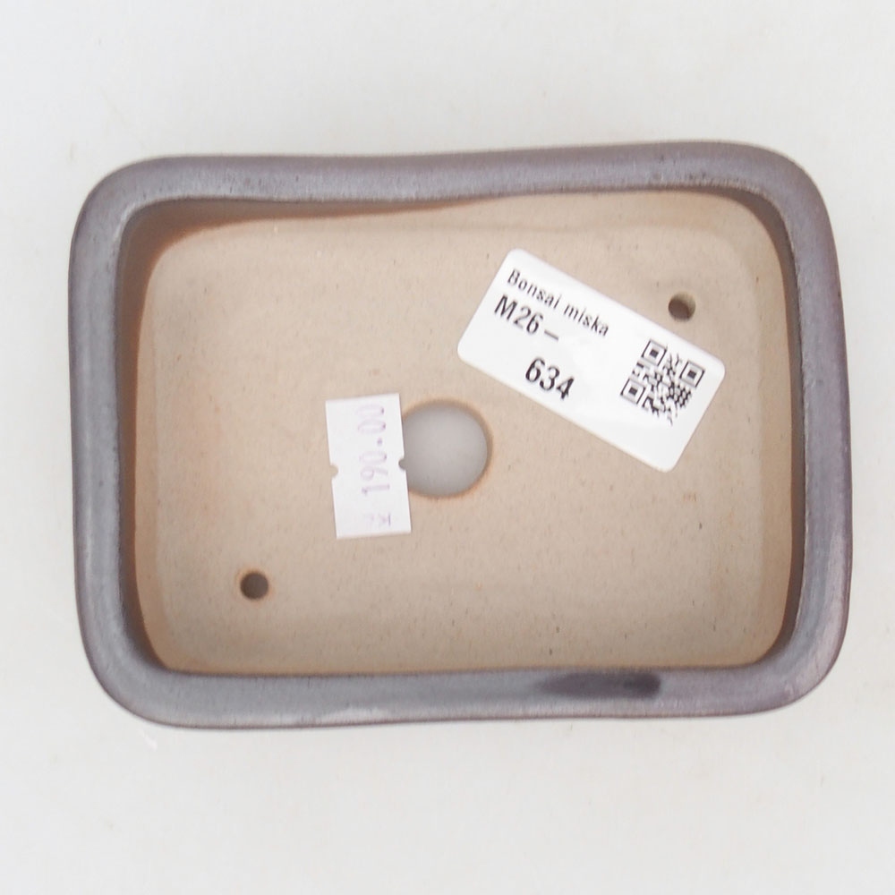 Bonsaischaal van keramiek 125 x 10 x 3 cm, bruin