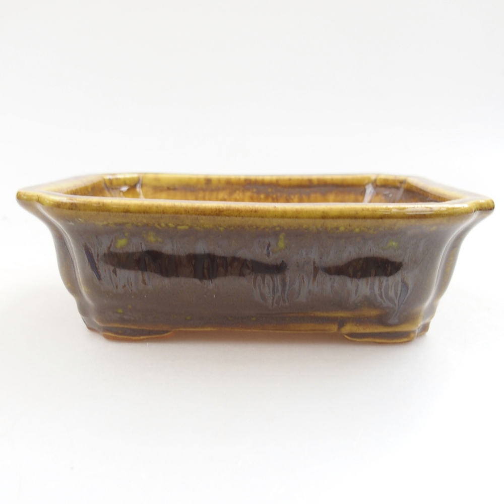 Bonsaischaal van keramiek 22 x 17 x 5 cm, groen